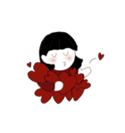 黒髪スタンプ（個別スタンプ：8）