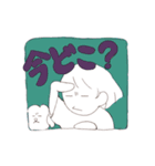 黒髪スタンプ（個別スタンプ：10）