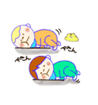 ふたごの兄弟とトラ（個別スタンプ：24）