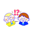 ふたごの兄弟とトラ（個別スタンプ：27）