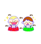 ふたごの兄弟とトラ（個別スタンプ：33）