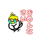 おかめインコ（個別スタンプ：9）