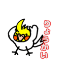 おかめインコ（個別スタンプ：16）