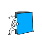 白いヒト 2（個別スタンプ：1）