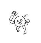 白いヒト 2（個別スタンプ：4）
