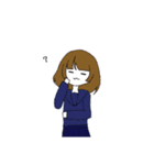 ゆるっとおんなのこたち（個別スタンプ：3）