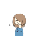 ゆるっとおんなのこたち（個別スタンプ：6）