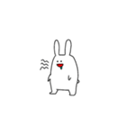 なんかよだれがすごいうさぎ（個別スタンプ：1）