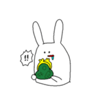 なんかよだれがすごいうさぎ（個別スタンプ：9）