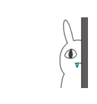 なんかよだれがすごいうさぎ（個別スタンプ：13）