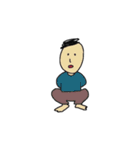 シンプルな人たち（個別スタンプ：1）