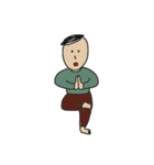 シンプルな人たち（個別スタンプ：4）