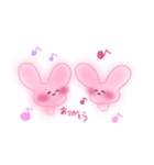 ふわふわ♡まめうさちゃん（個別スタンプ：14）