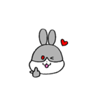 うさぎのまん丸くん（個別スタンプ：1）