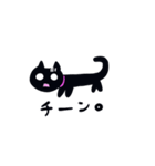 白と黒のニャンコたち（個別スタンプ：14）