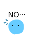 謎の水色の物体（個別スタンプ：7）