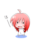 赤髪の小さい女の子（個別スタンプ：3）