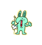 顎外れうさぎ（個別スタンプ：11）