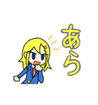 銀髪少女と金髪少女のすたんぷ（個別スタンプ：22）