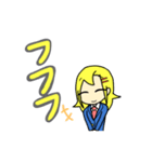銀髪少女と金髪少女のすたんぷ（個別スタンプ：23）