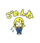 銀髪少女と金髪少女のすたんぷ（個別スタンプ：28）