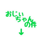 トーク内容の題名。デカ文字一言。（個別スタンプ：23）