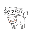 白猫ナナの楽しい日々（個別スタンプ：4）