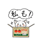 白猫ナナの楽しい日々（個別スタンプ：21）