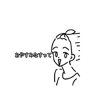 【毎日使える】強風に遭遇してる女の子達（個別スタンプ：2）
