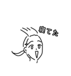 【毎日使える】強風に遭遇してる女の子達（個別スタンプ：4）