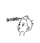 【毎日使える】強風に遭遇してる女の子達（個別スタンプ：7）