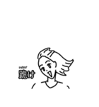 【毎日使える】強風に遭遇してる女の子達（個別スタンプ：40）