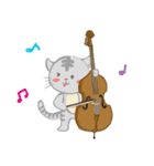 ゆるい猫と楽器（個別スタンプ：13）