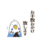 文字入り！インコのブンさん【お仕事/日常】（個別スタンプ：16）