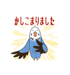 文字入り！インコのブンさん【お仕事/日常】（個別スタンプ：22）