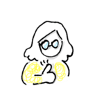 めがねの子（個別スタンプ：1）