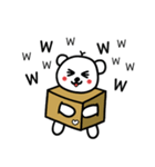 輪ぐま♥(日本語)（個別スタンプ：8）