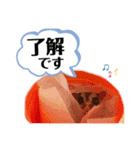 Happy フクロモモンガ 2（個別スタンプ：7）