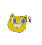 黄色猫とイケメン男子（個別スタンプ：5）