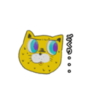 黄色猫とイケメン男子（個別スタンプ：6）