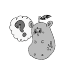 モノクロファンシー（個別スタンプ：1）