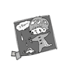 モノクロファンシー（個別スタンプ：8）