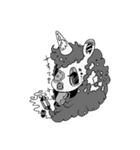 モノクロファンシー（個別スタンプ：9）