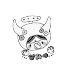 モノクロファンシー（個別スタンプ：13）
