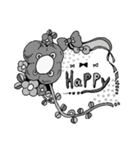 モノクロファンシー（個別スタンプ：17）