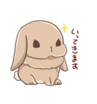 うさぎのキモチ。（個別スタンプ：3）