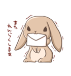 うさぎのキモチ。（個別スタンプ：10）