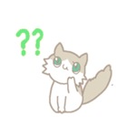 長毛にゃんこ/ブラウン（個別スタンプ：3）