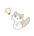 長毛にゃんこ/ブラウン（個別スタンプ：13）