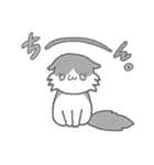 長毛にゃんこ/ブラウン（個別スタンプ：15）
